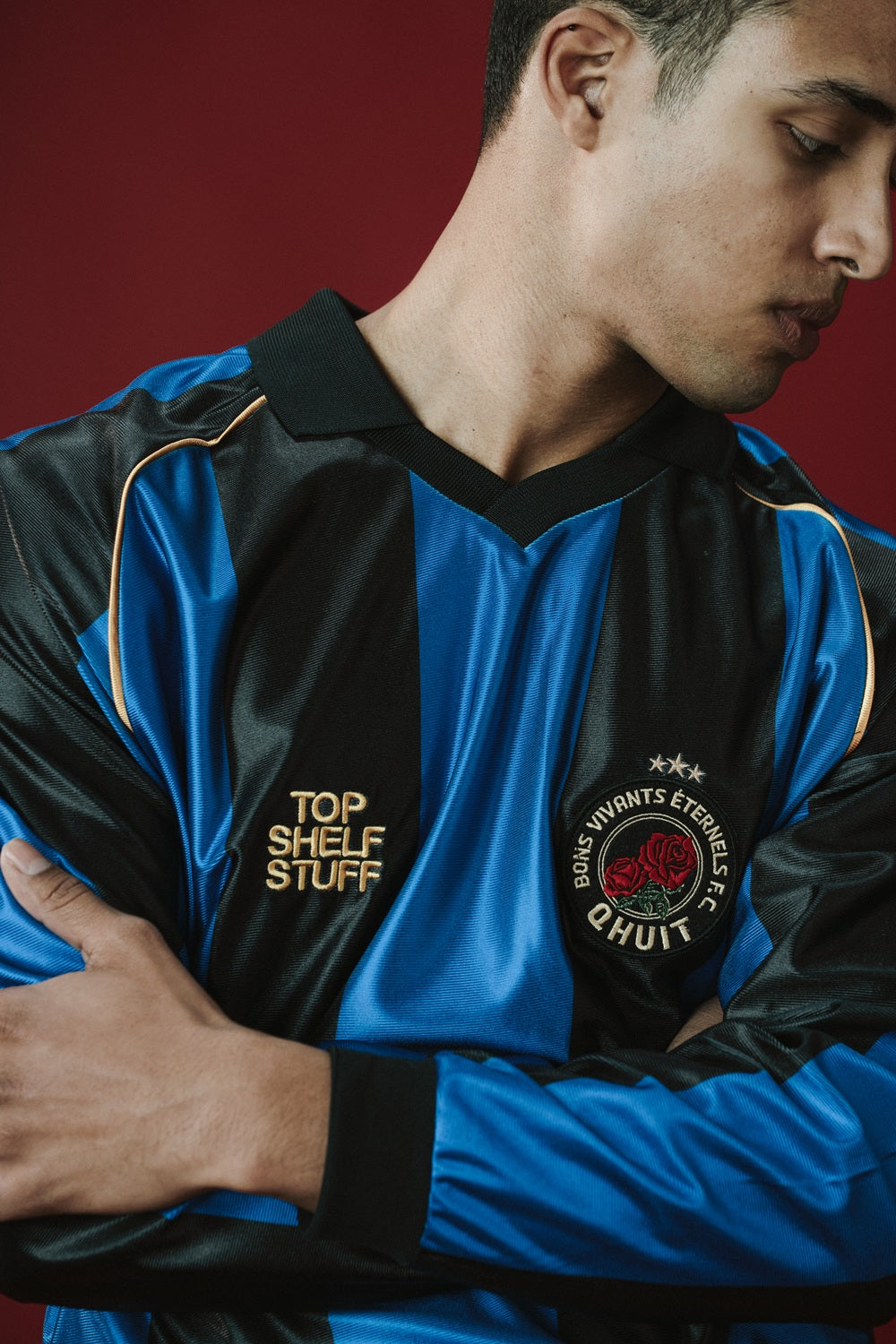 Bons Vivants Éternels F.C., Jersey Blue & Black