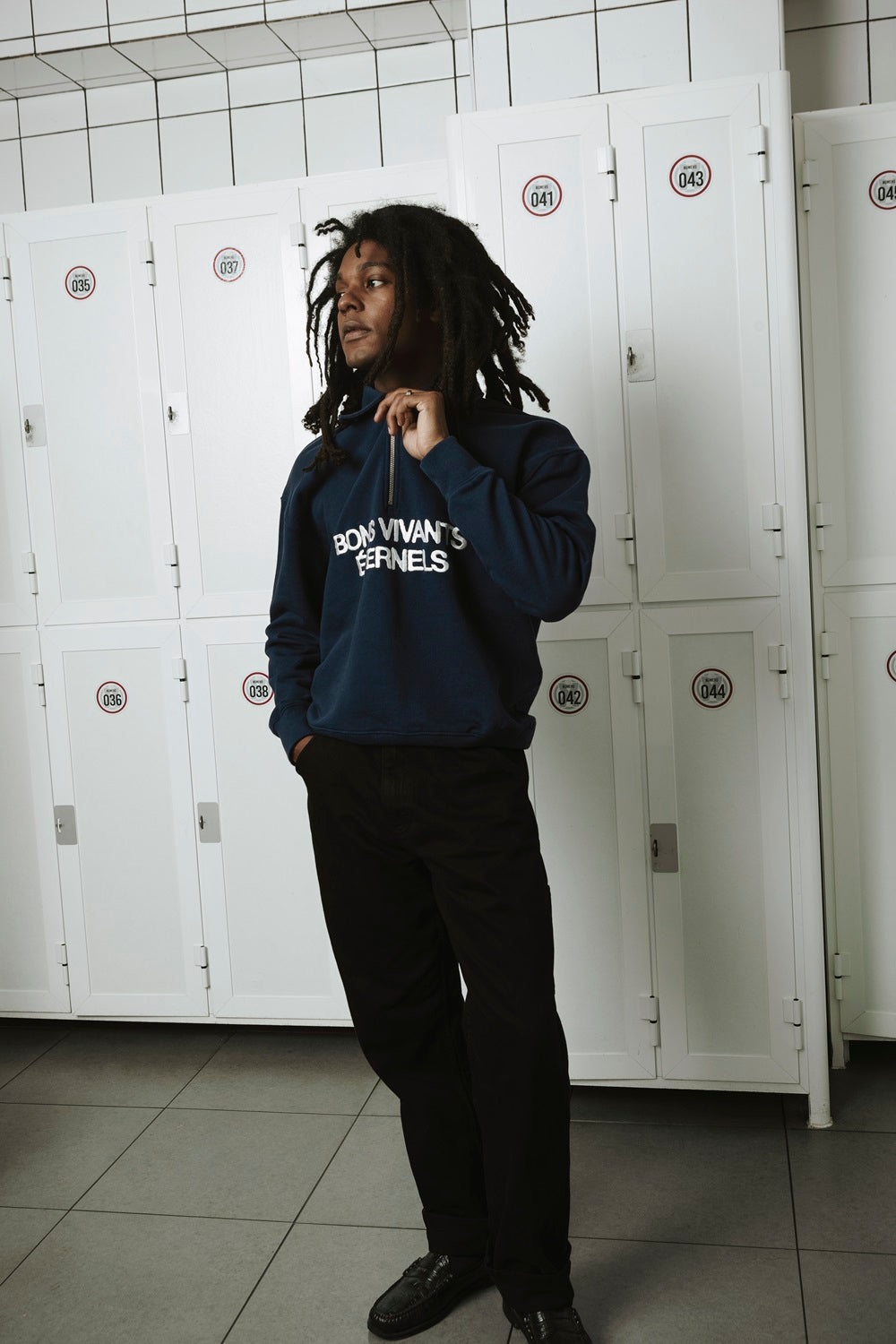 Bons Vivants, Half-Zip Rugby Dark Blue