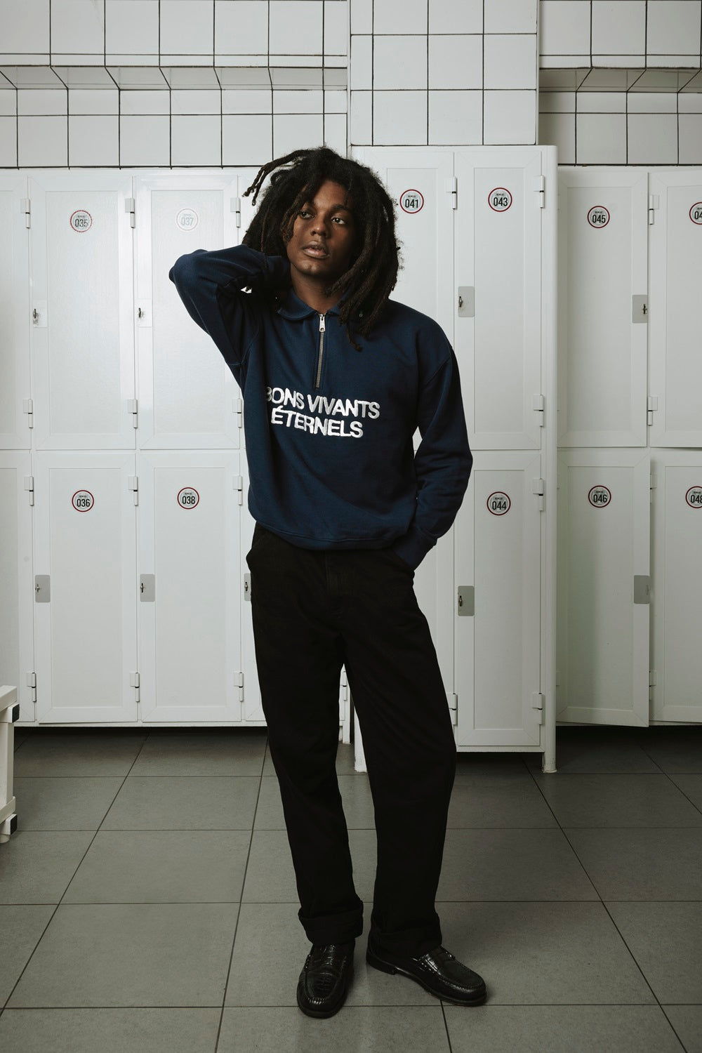 Bons Vivants, Half-Zip Rugby Dark Blue
