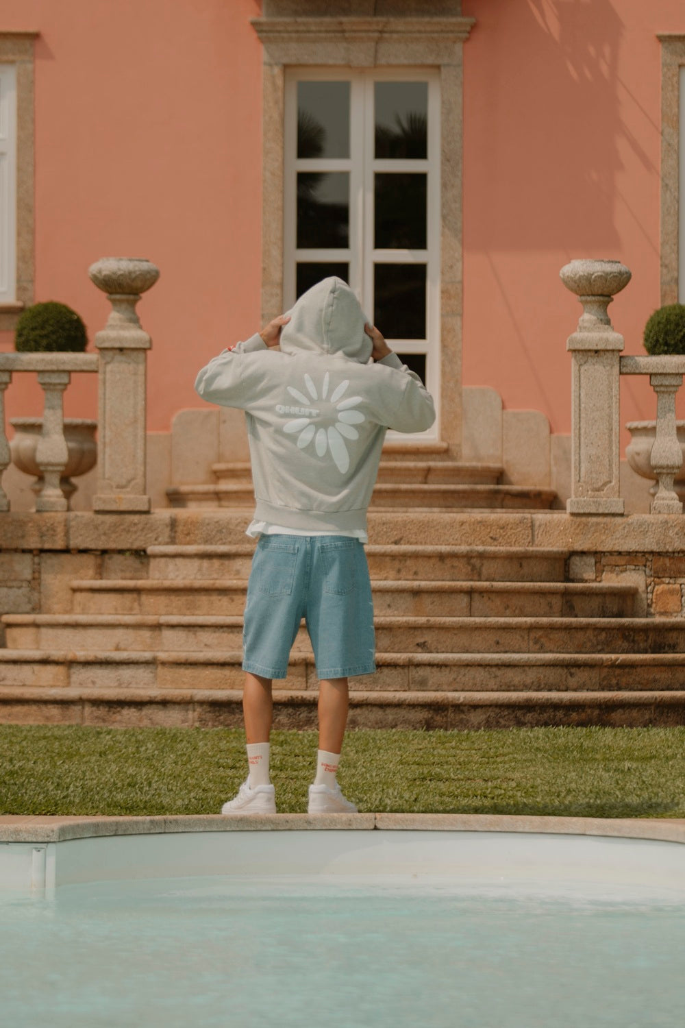 Fireworks, Zip Hoodie Grey Melange