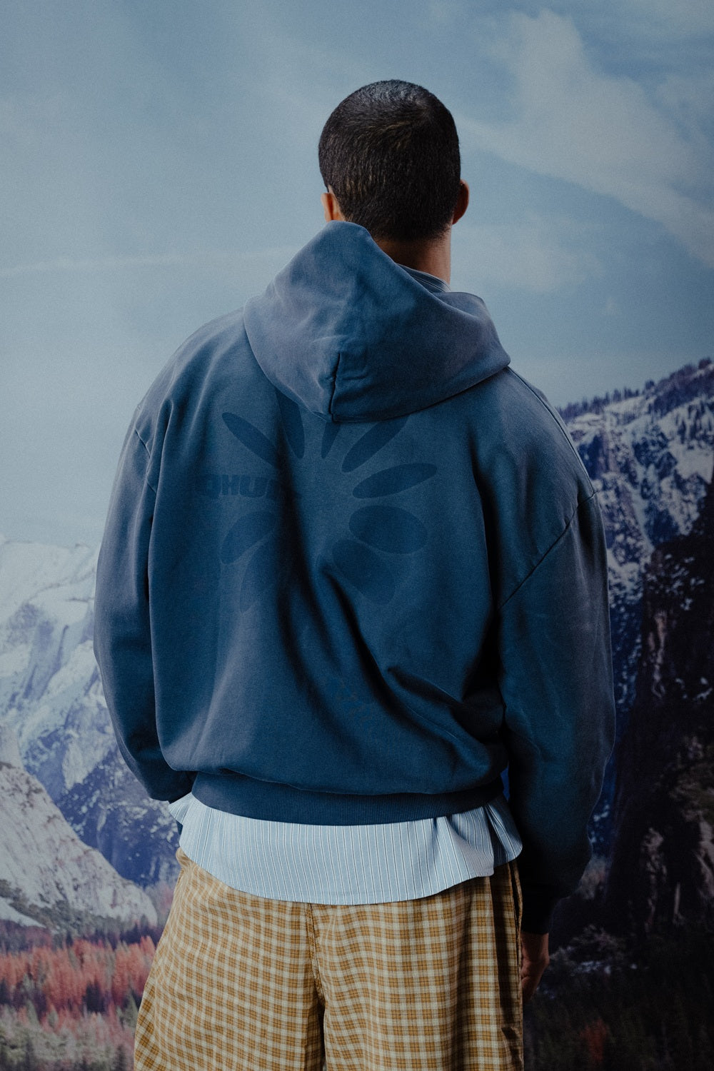 Fireworks, Zip-Hoodie Faded Blue