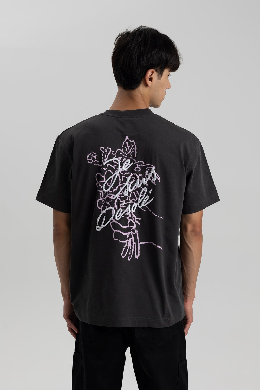 Je Suis Desolé, T-Shirt Noir Carbone