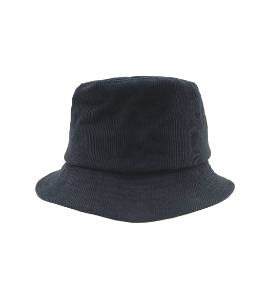 Straw, Bucket Hat navy velvet
