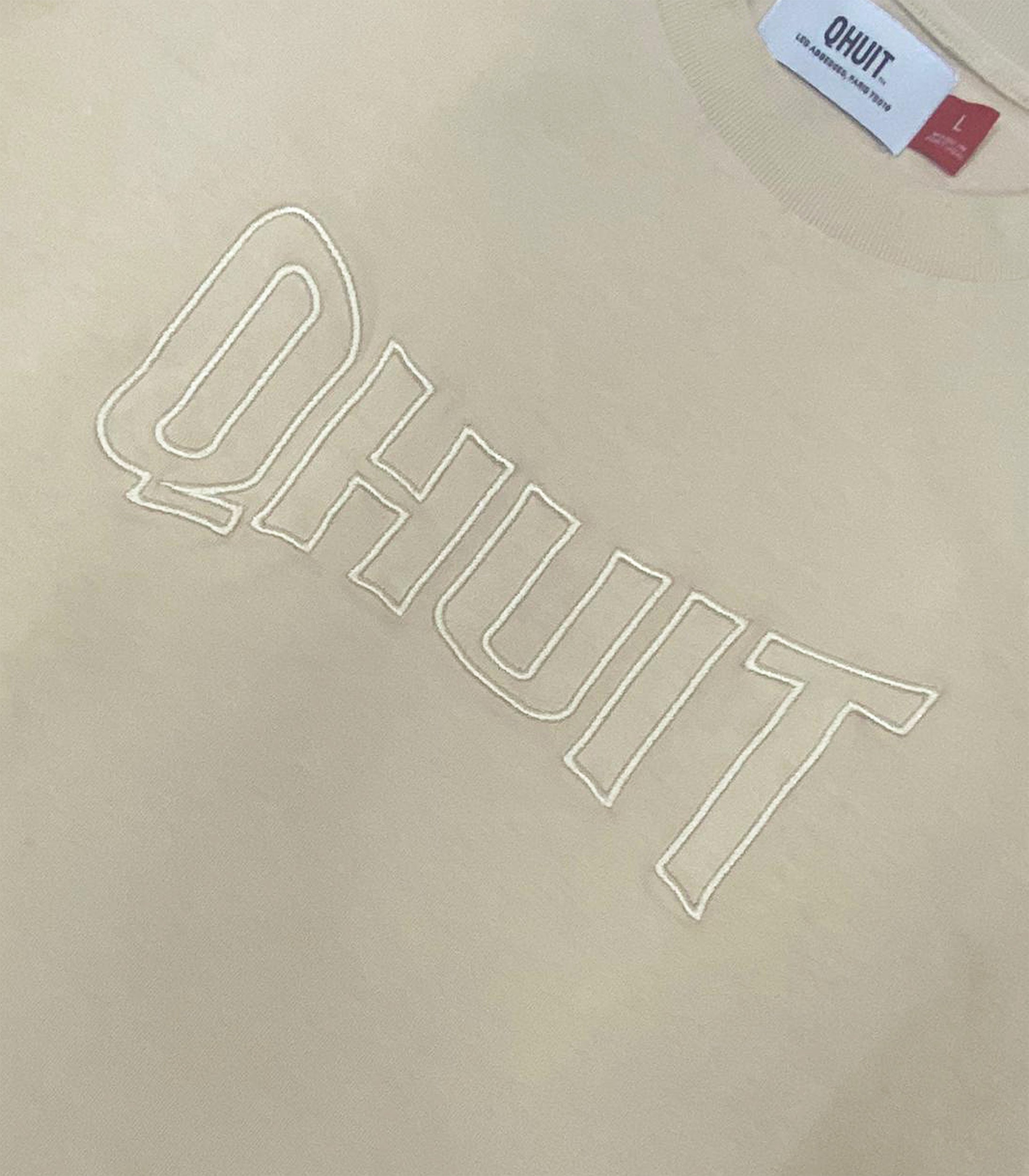 STYLE QHUIT, Heavyweight T-Shirt Beige