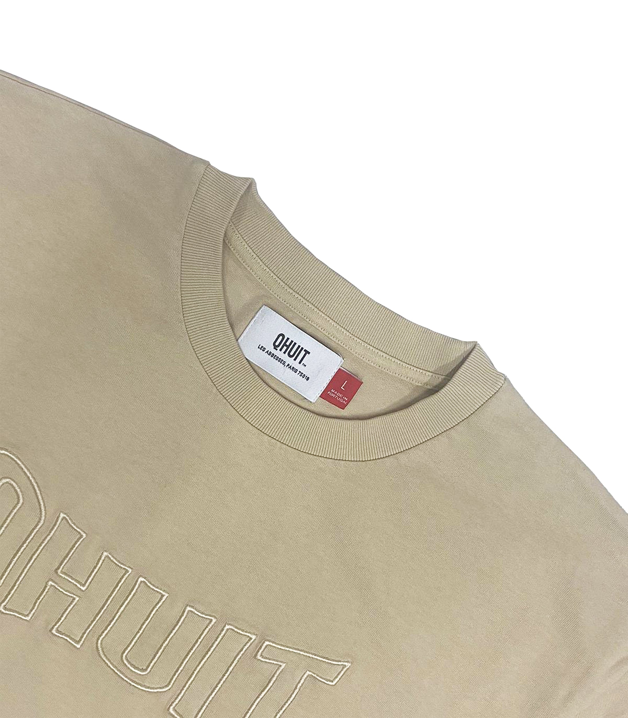 STYLE QHUIT, Heavyweight T-Shirt Beige