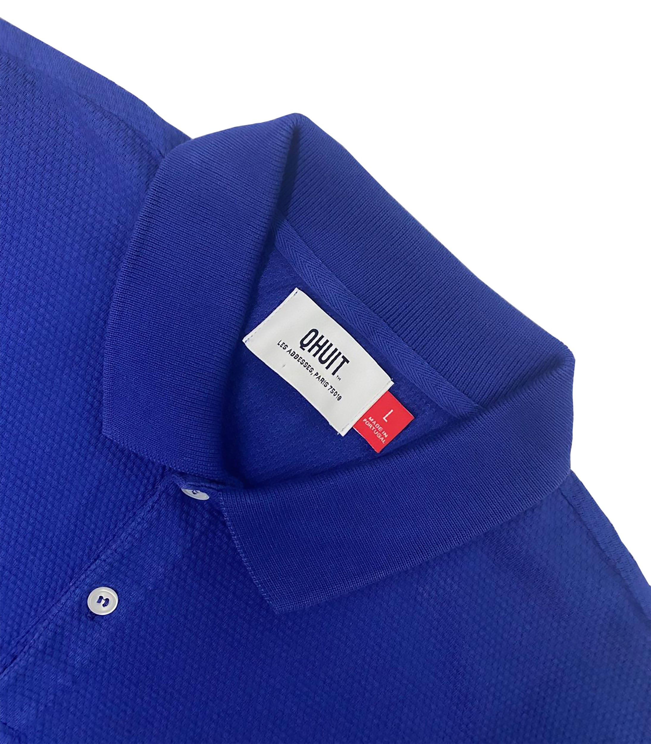 LOGO QHUIT, Polo Classic Blue