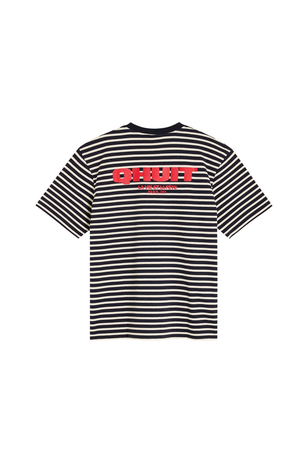 LA VIE ET LA FÊTE, Stripe T-shirt Black/White