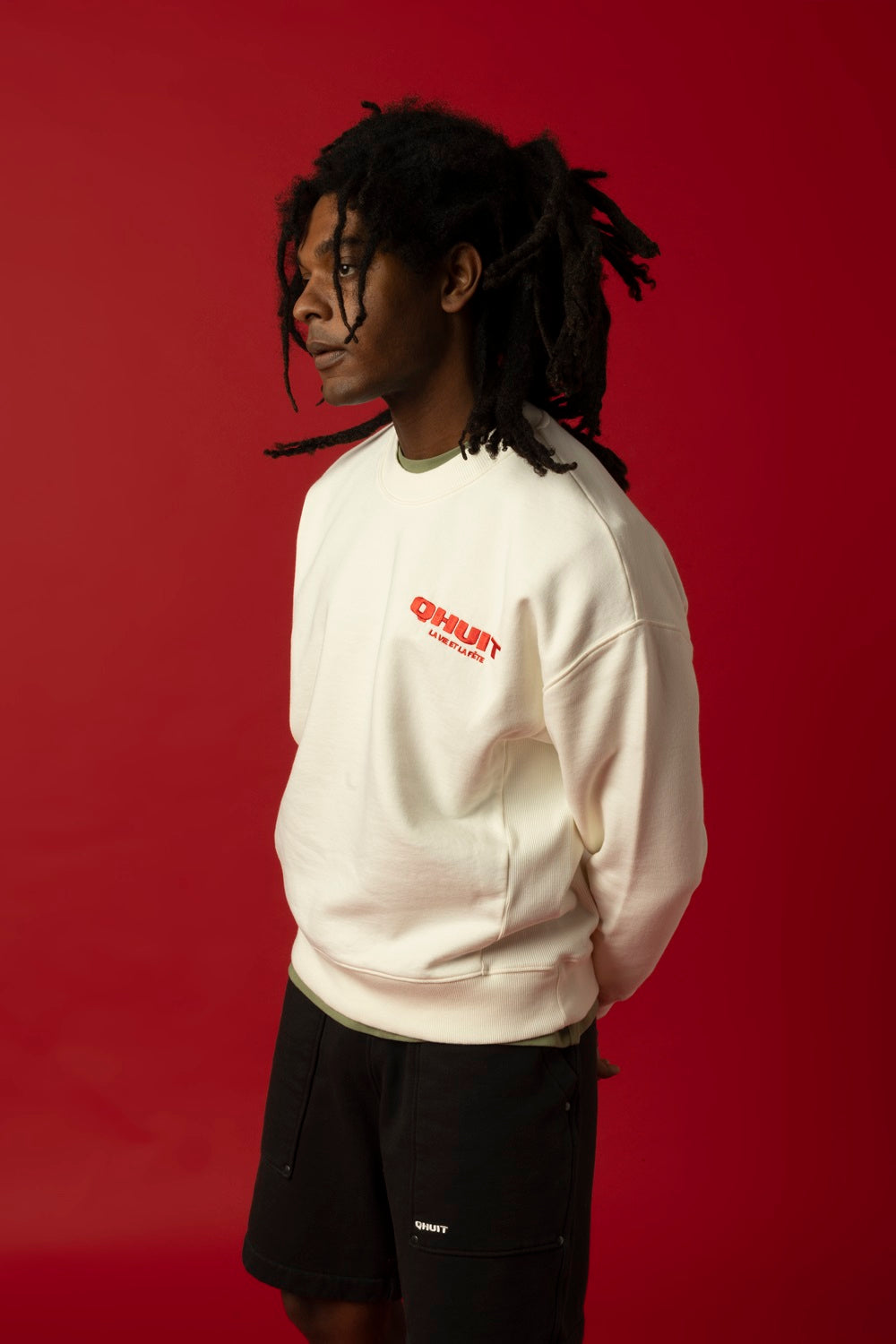 LA VIE ET LA FÊTE, Sweatshirt Ecru