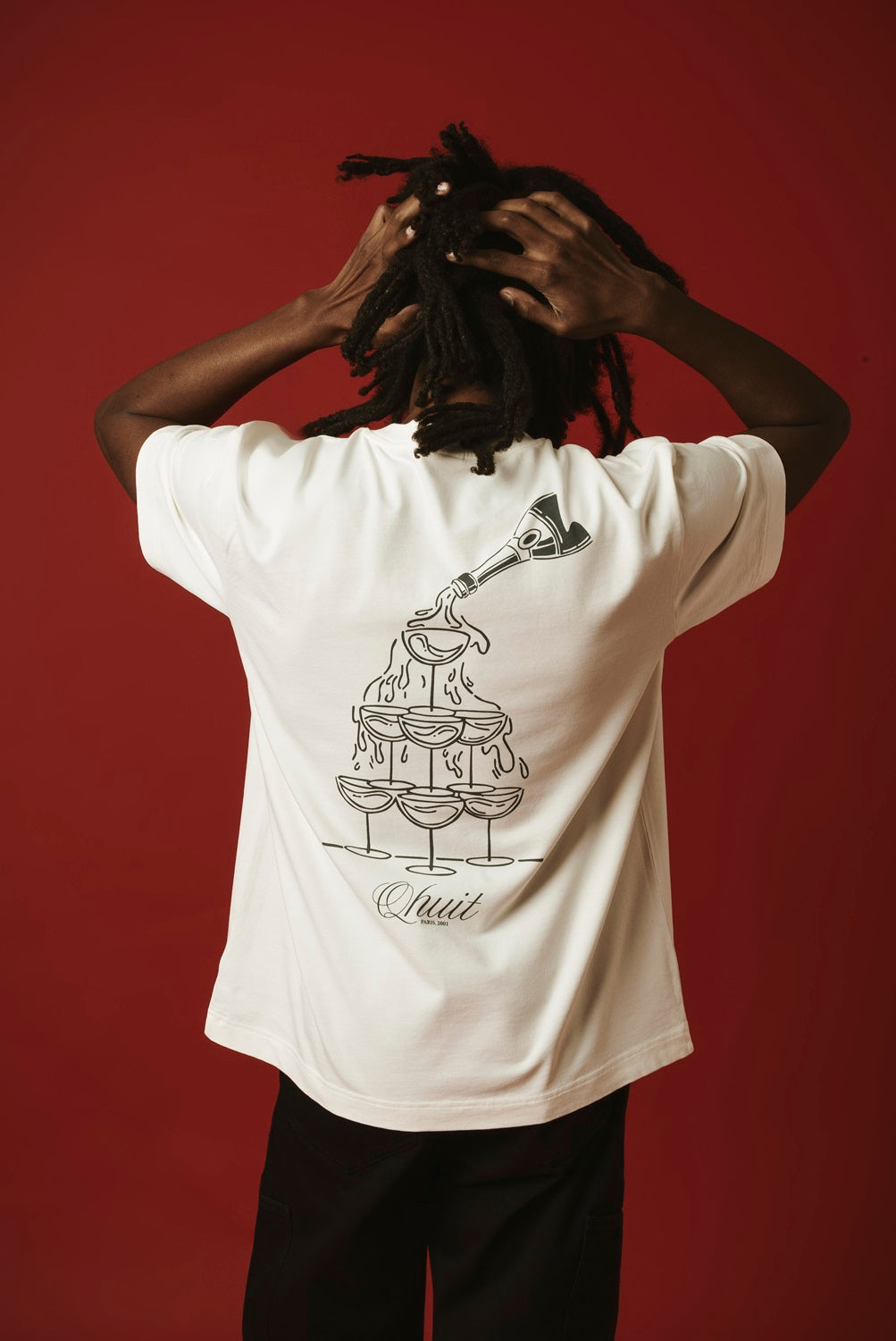 CHAMPAGNE, T-shirt Ecru