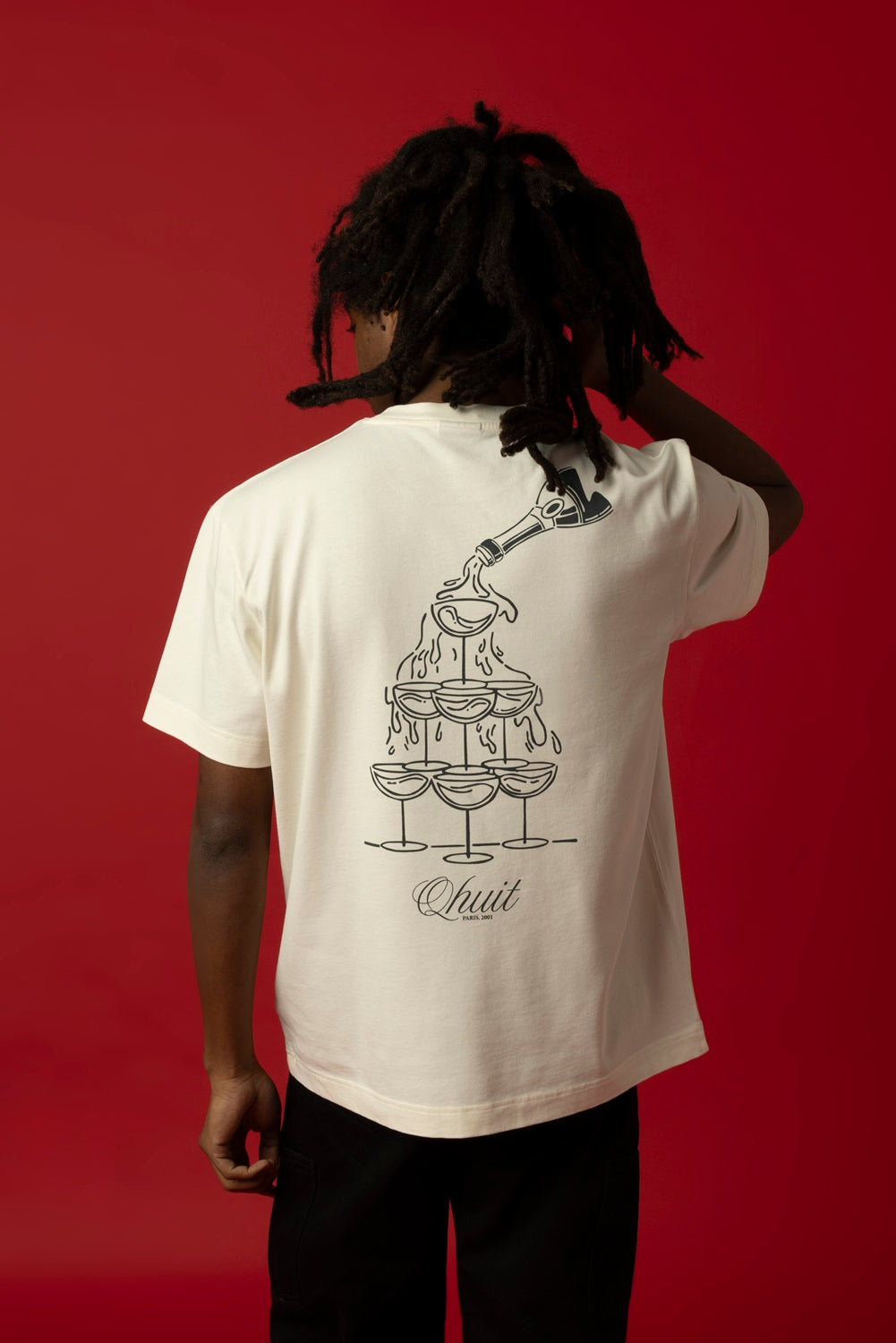 CHAMPAGNE, T-shirt Ecru