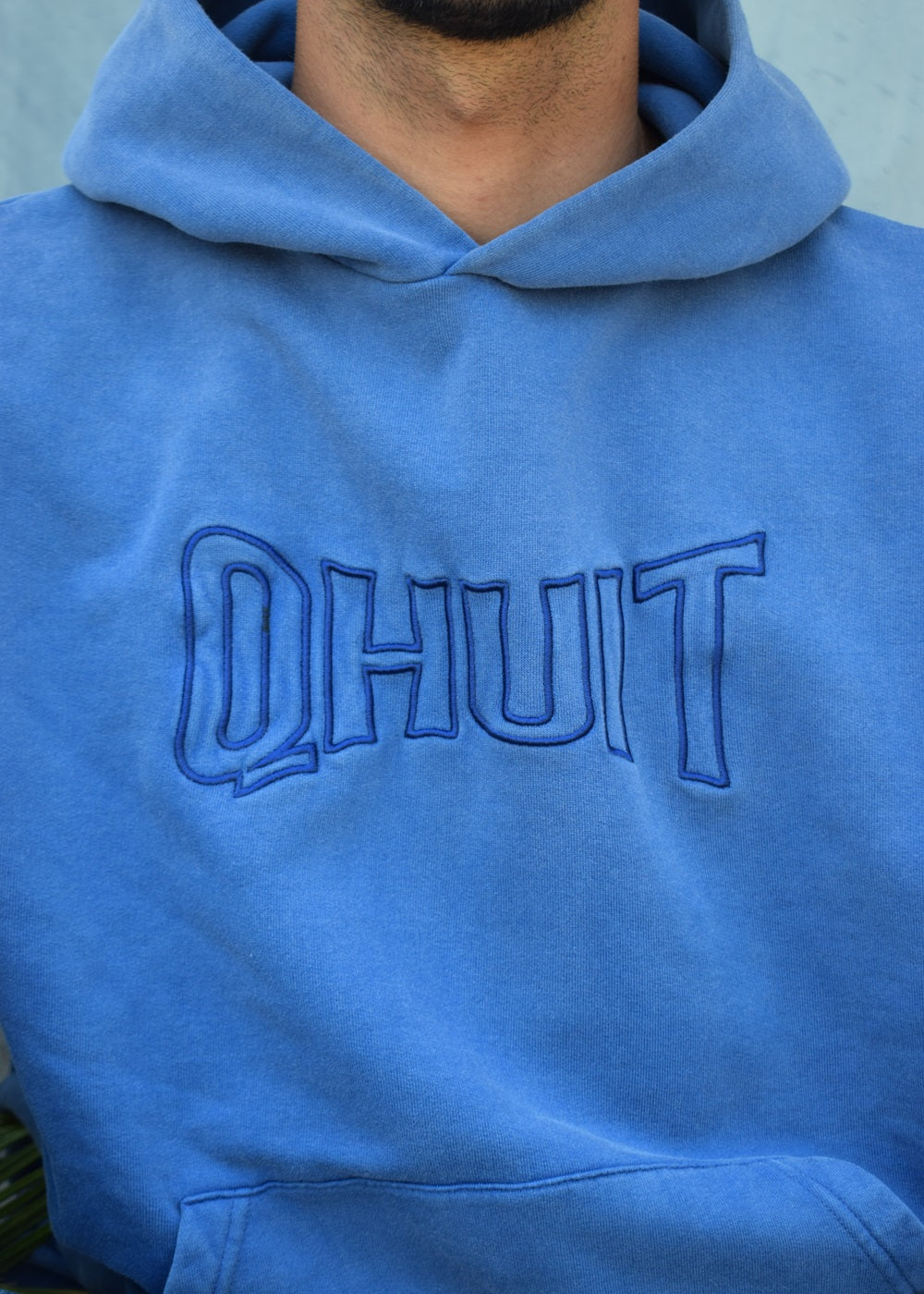 STYLE QHUIT, Heavyweight Hoodie Blue