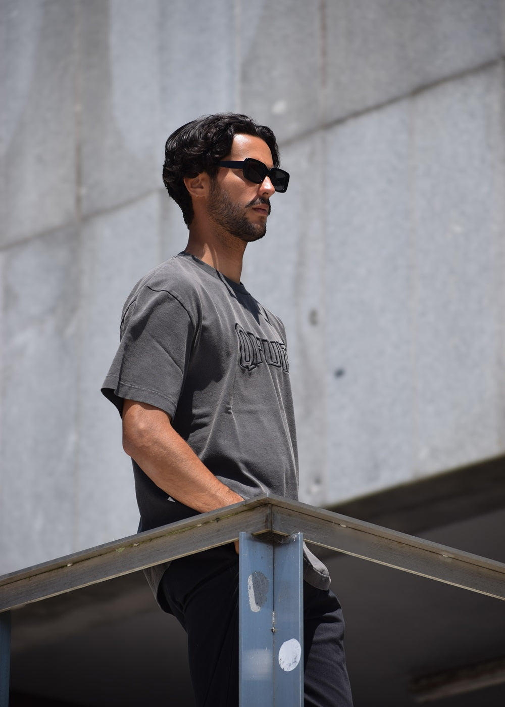 STYLE QHUIT, Heavyweight T-Shirt Black