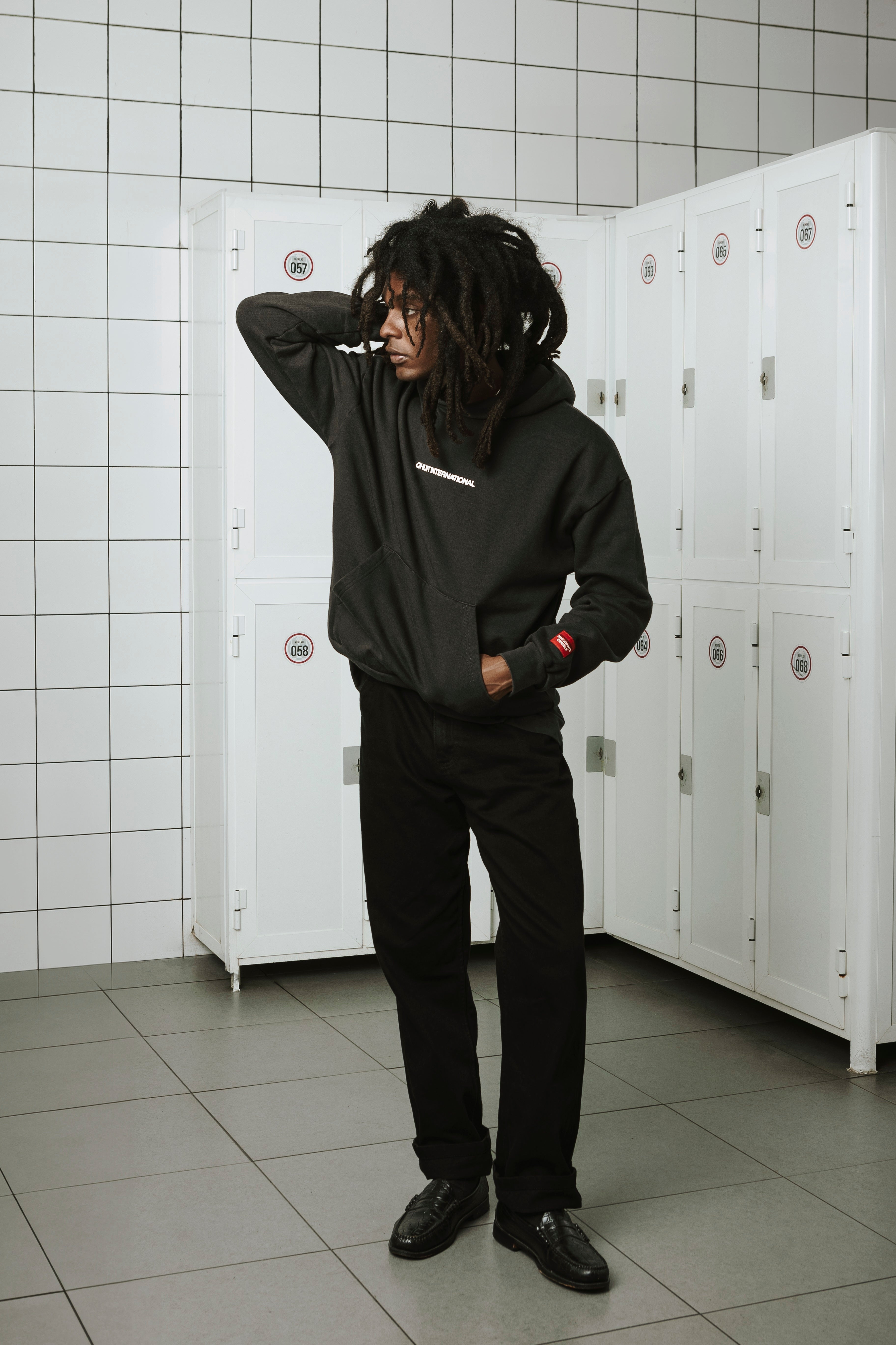 Worldwide, Hoodie Faded Black