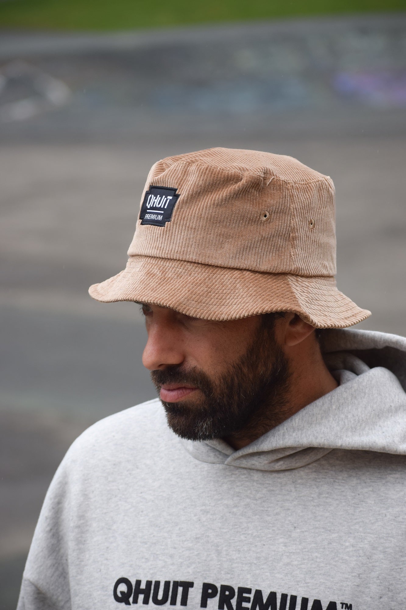 Premium, Bucket Hat camel velvet