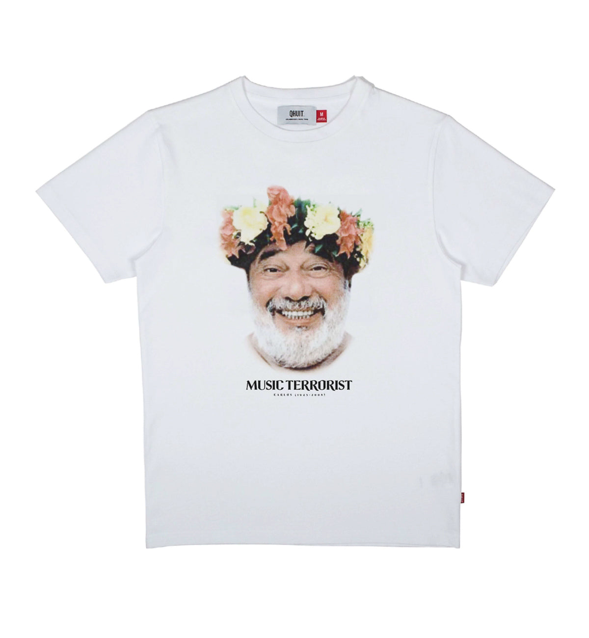 CARLOS, T-shirt white - QHUIT Streetwear