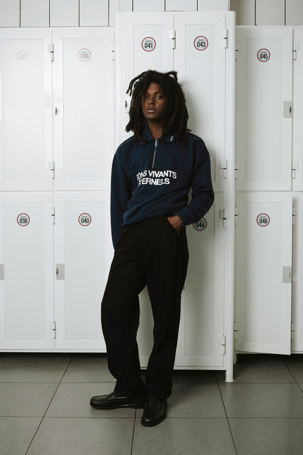 Bons Vivants, Half-Zip Rugby Dark Blue
