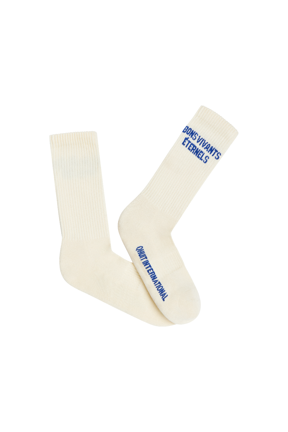 Bons Viviants Crew, Socks Off-White