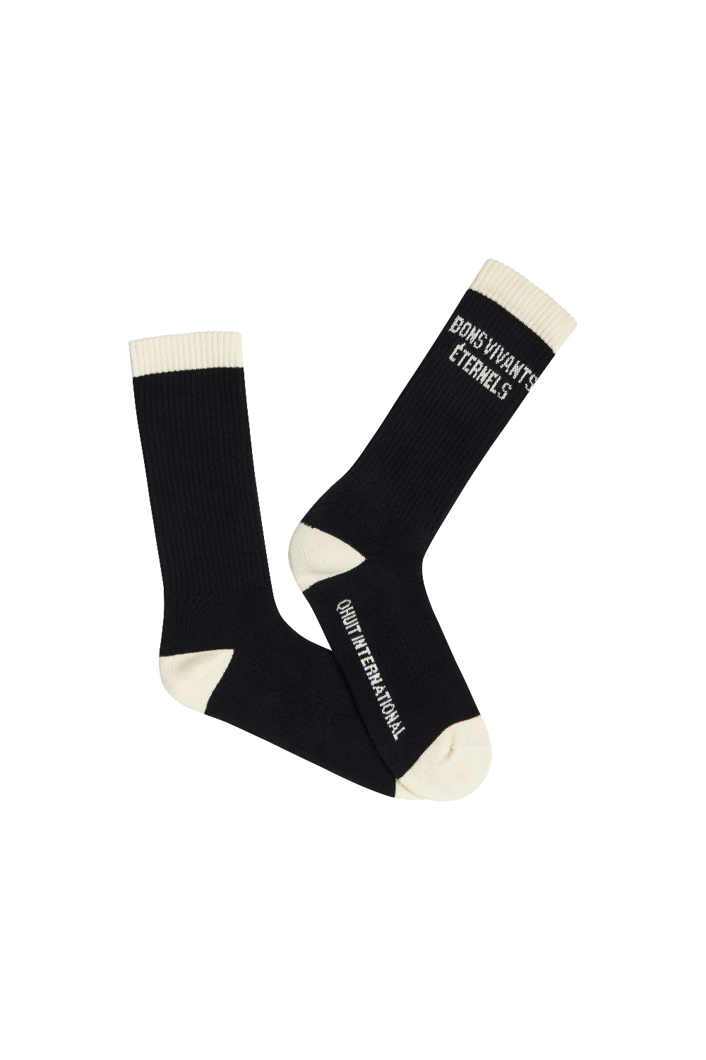 Bons Viviants Crew, Socks Black