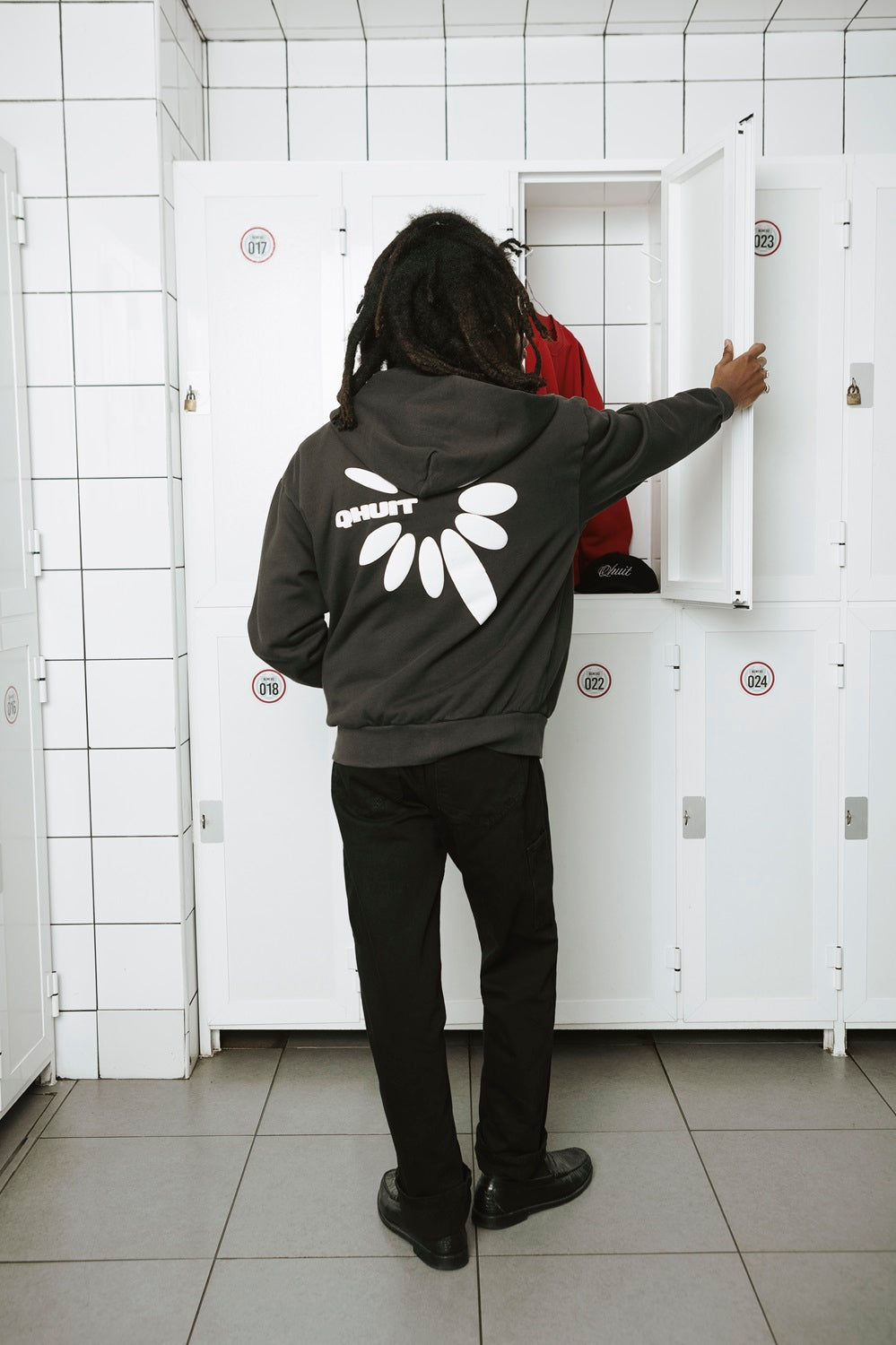 Fireworks, Zip Hoodie Faded Black