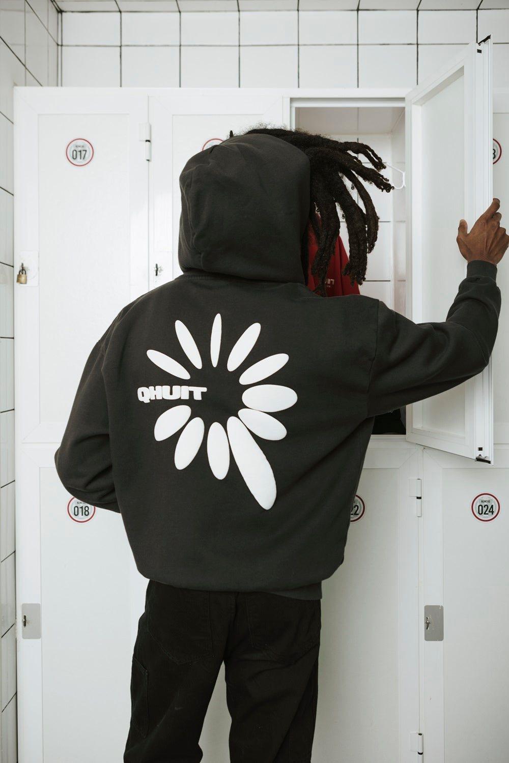 Fireworks, Zip Hoodie Faded Black