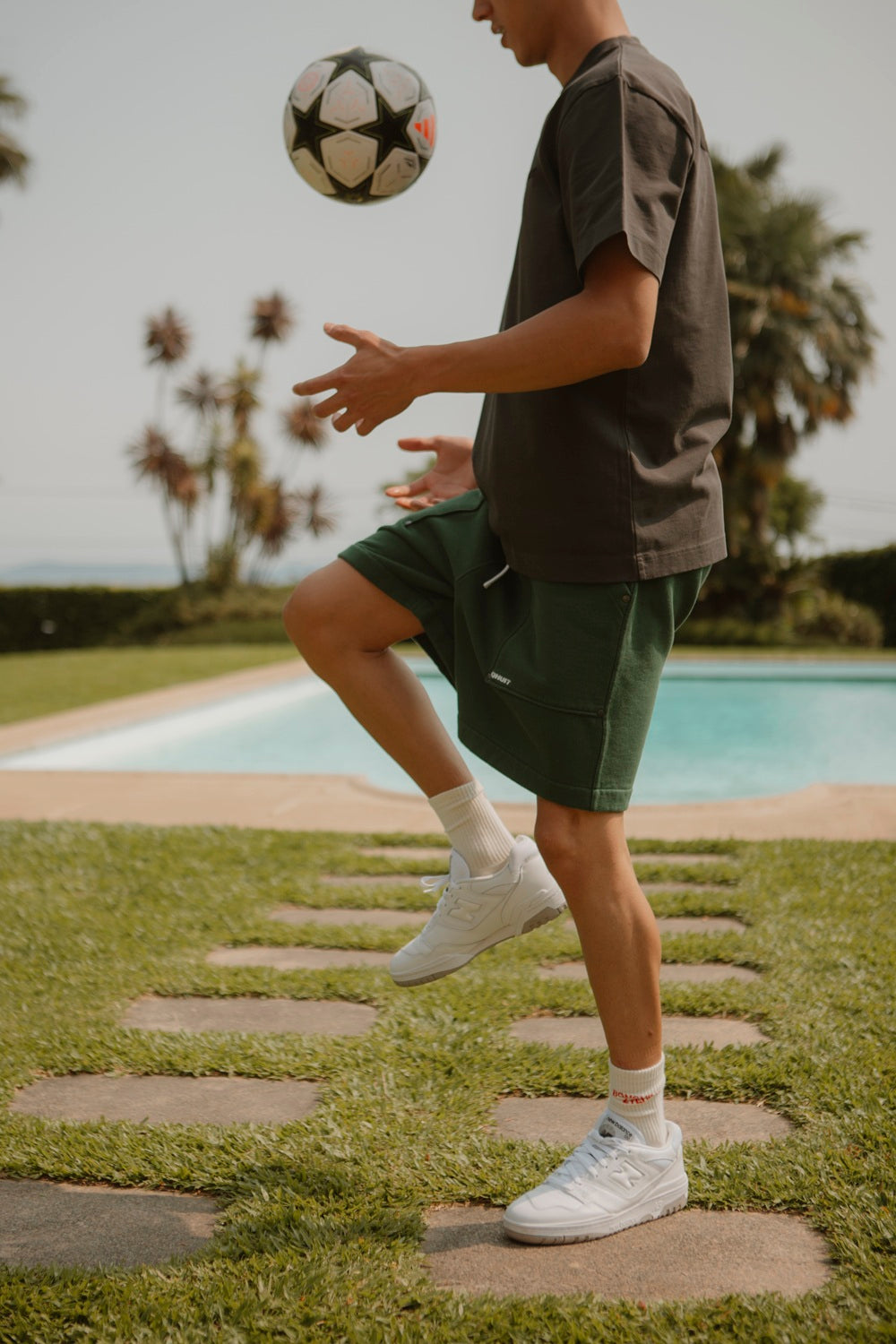 Hard Worker, Fleece Shorts Green