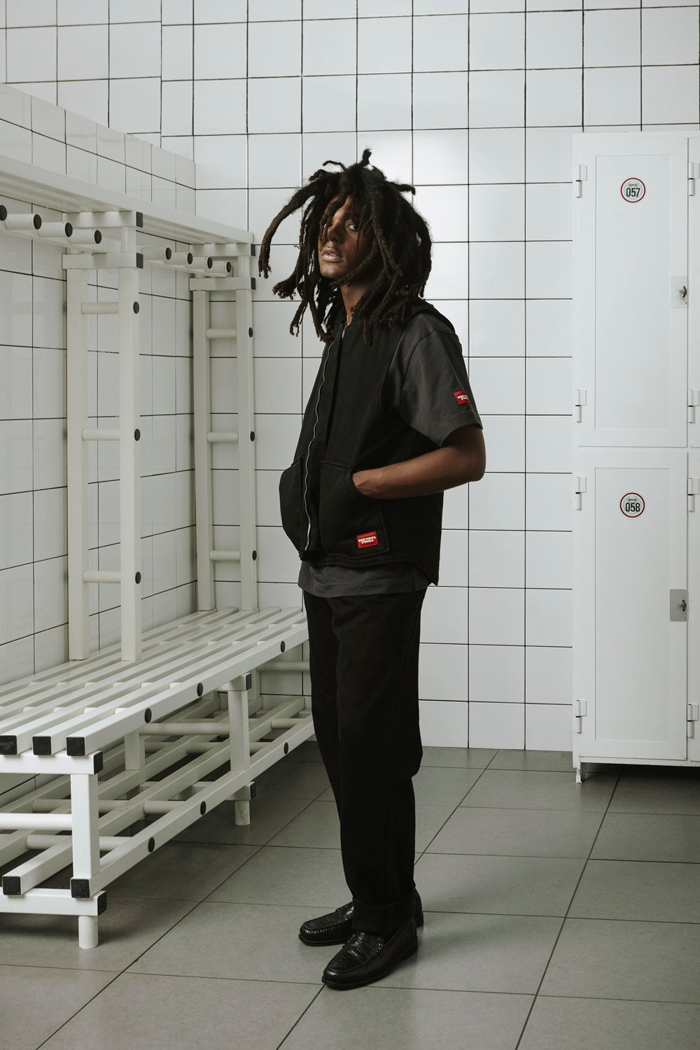 Hard Worked Vest, Faded Black