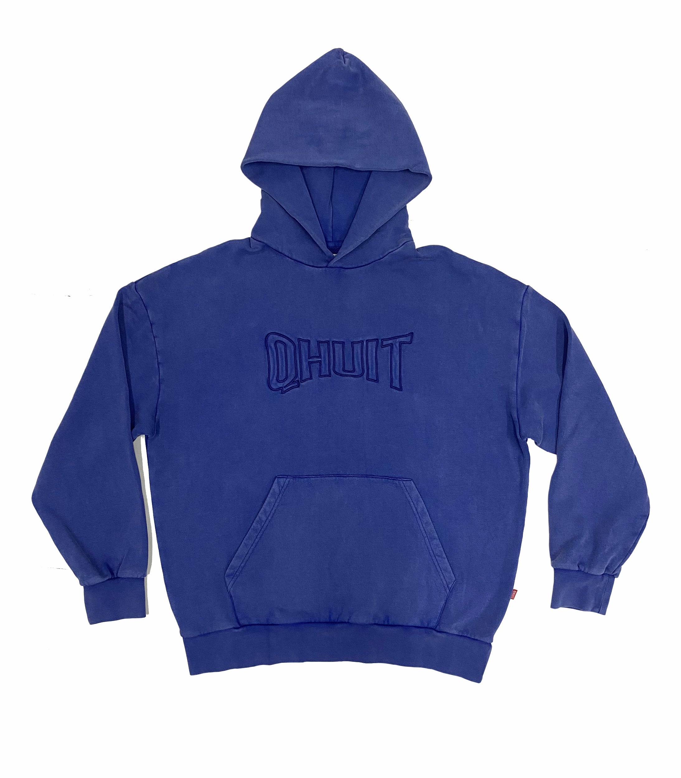 STYLE QHUIT, Heavyweight Hoodie Blue