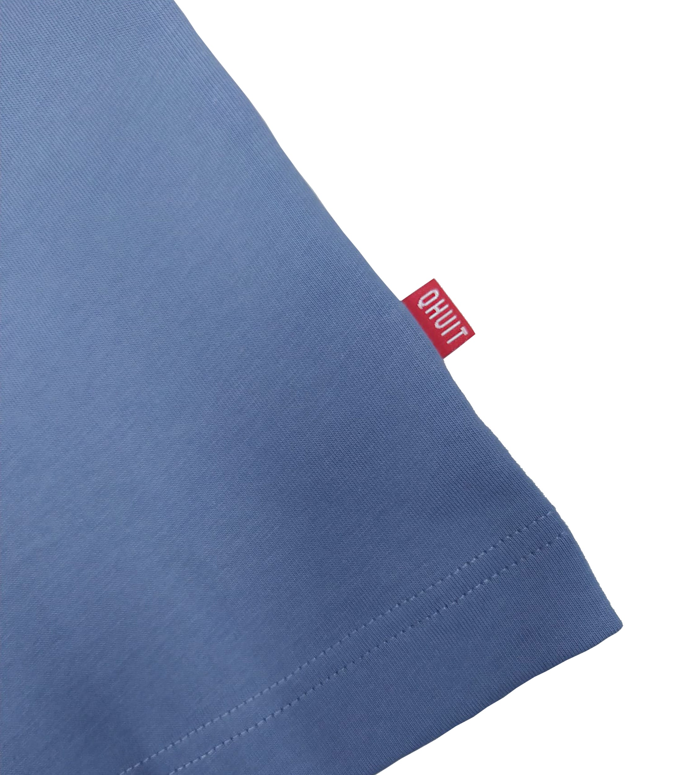 PREMIUM QHUIT,Heavyweight T-Shirt Bleu Azur