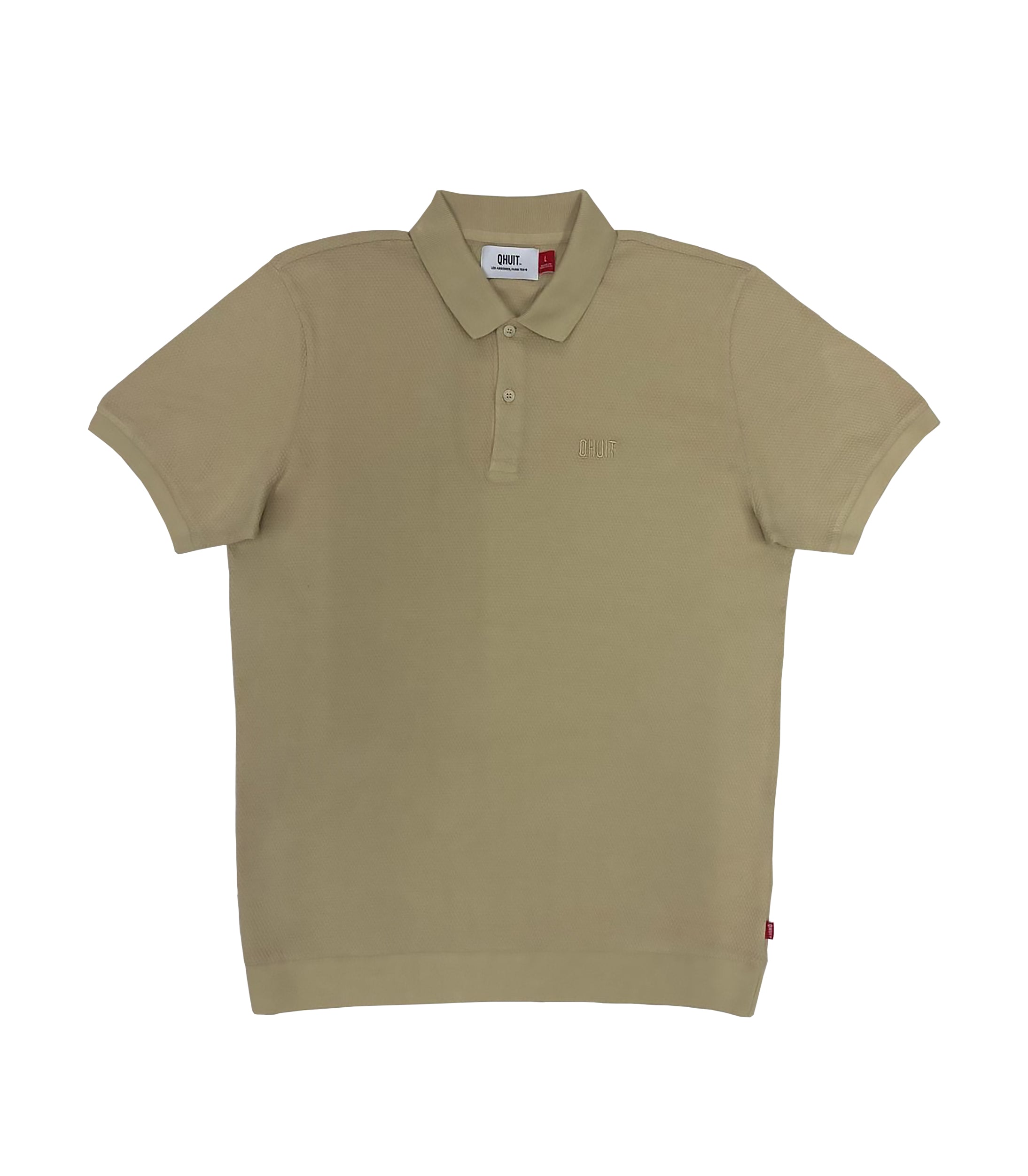 LOGO QHUIT, Polo Classic Beige