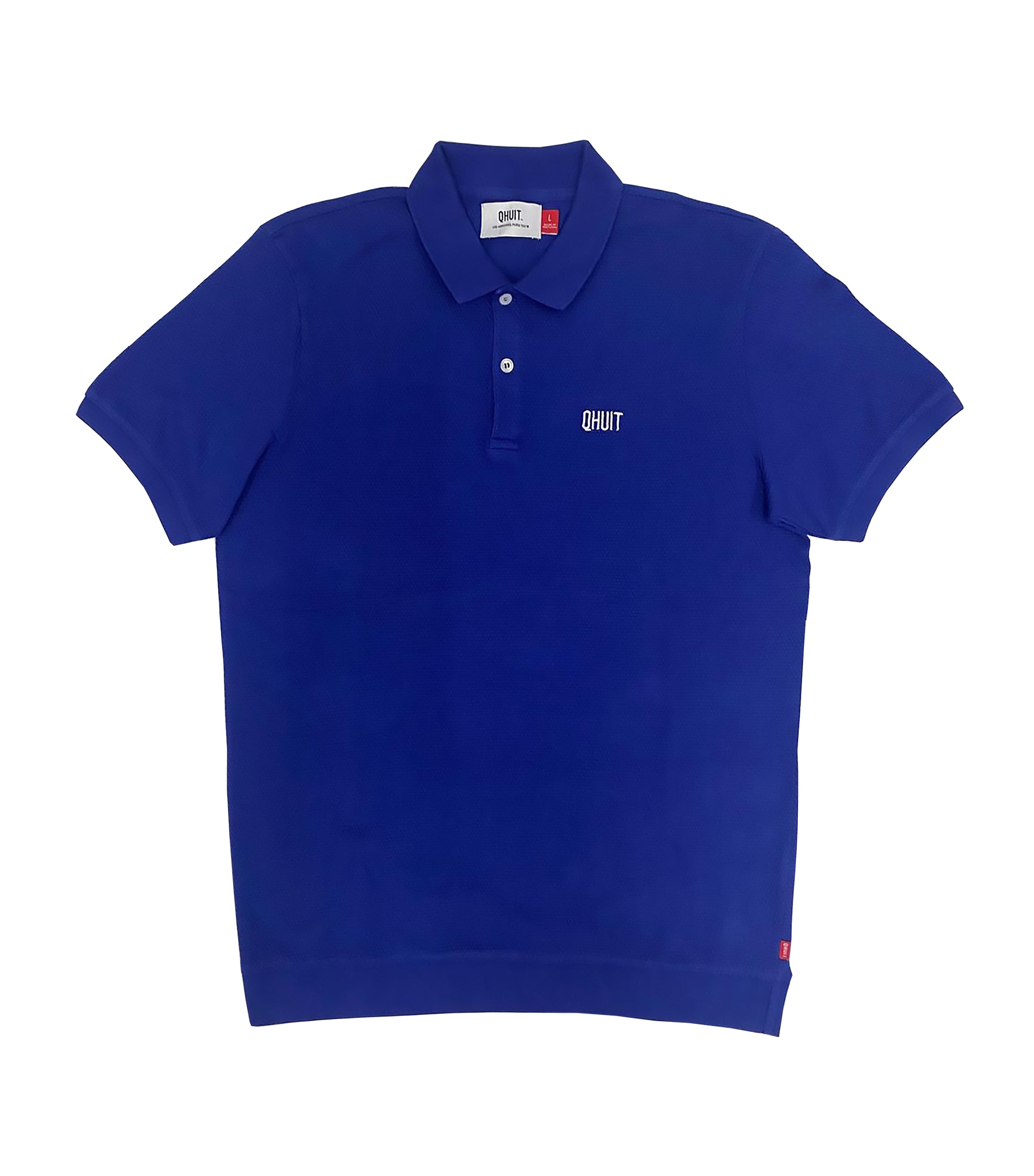 LOGO QHUIT, Polo Classic Blue