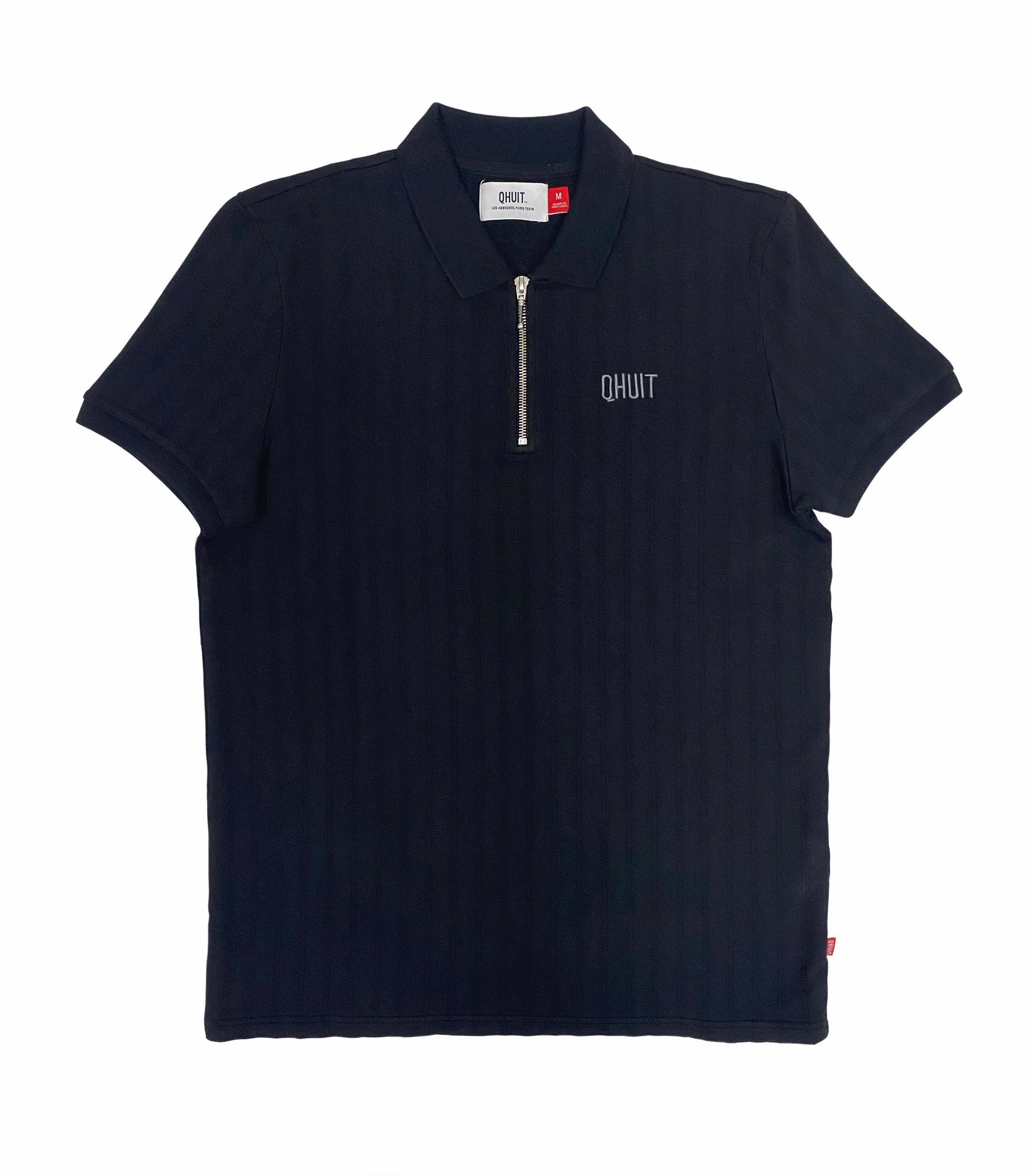 LOGO QHUIT, Polo Black