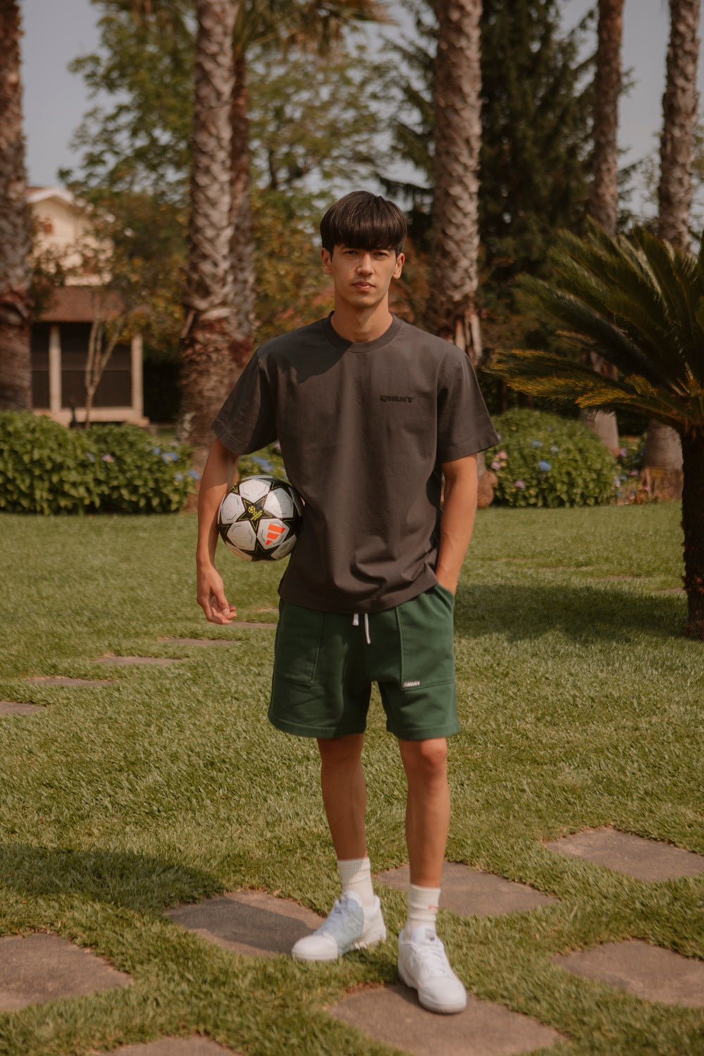 Hard Worker, Fleece Shorts Green