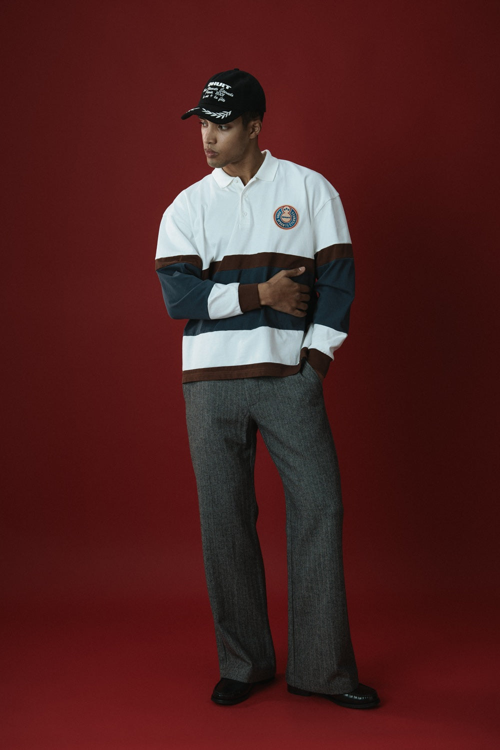 Since 2001, Ruby Polo Off-White, Brown & Marine
