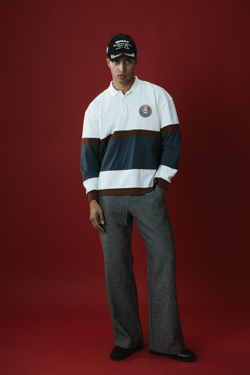 Since 2001, Ruby Polo Off-White, Brown & Marine