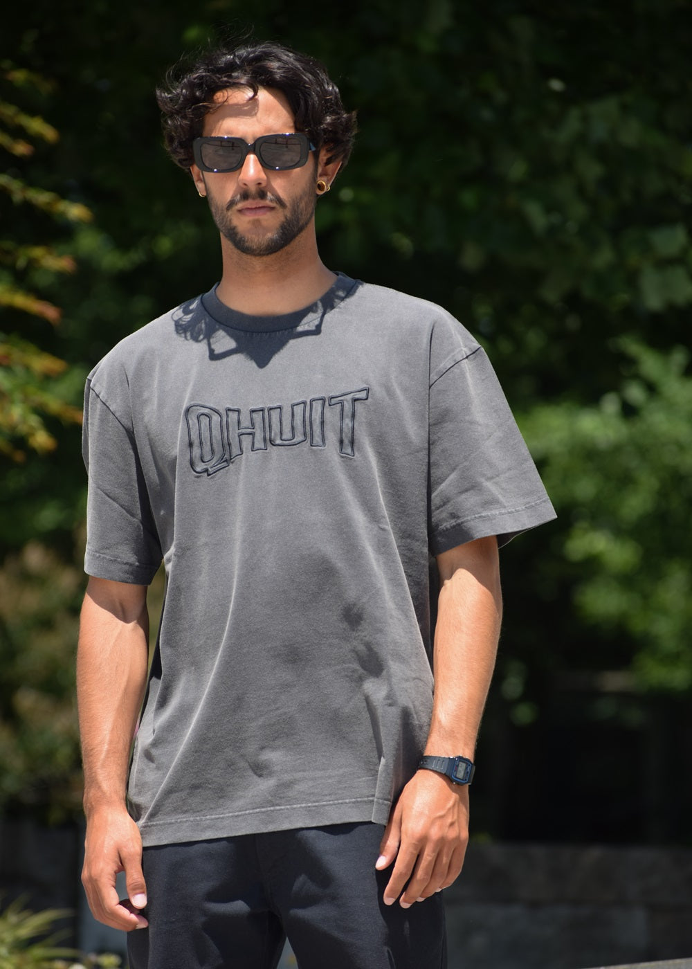 STYLE QHUIT, Heavyweight T-Shirt Black