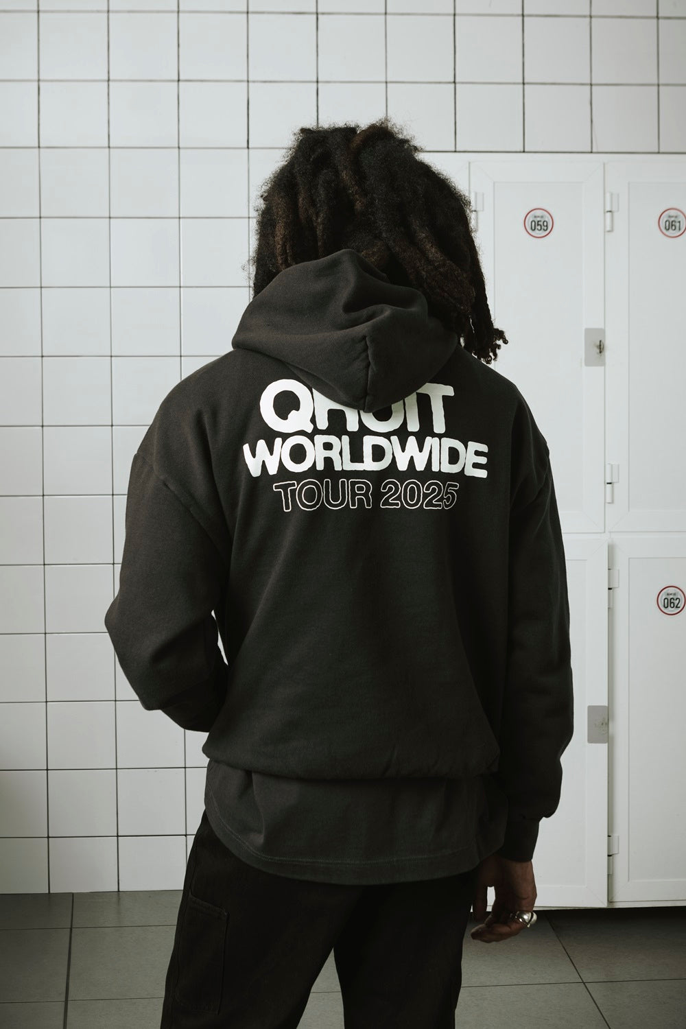 Worldwide, Hoodie Faded Black